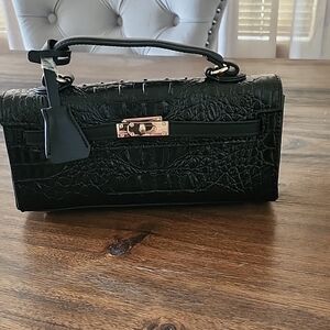 Top Handle Croc Handbag